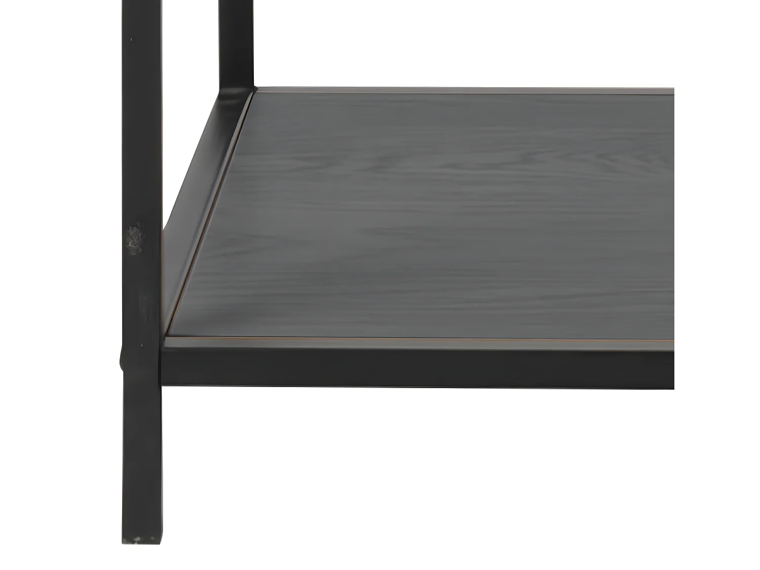 Sea Étagère avec 4 tablettes de rangement asymétriques, finition frêne, noir.