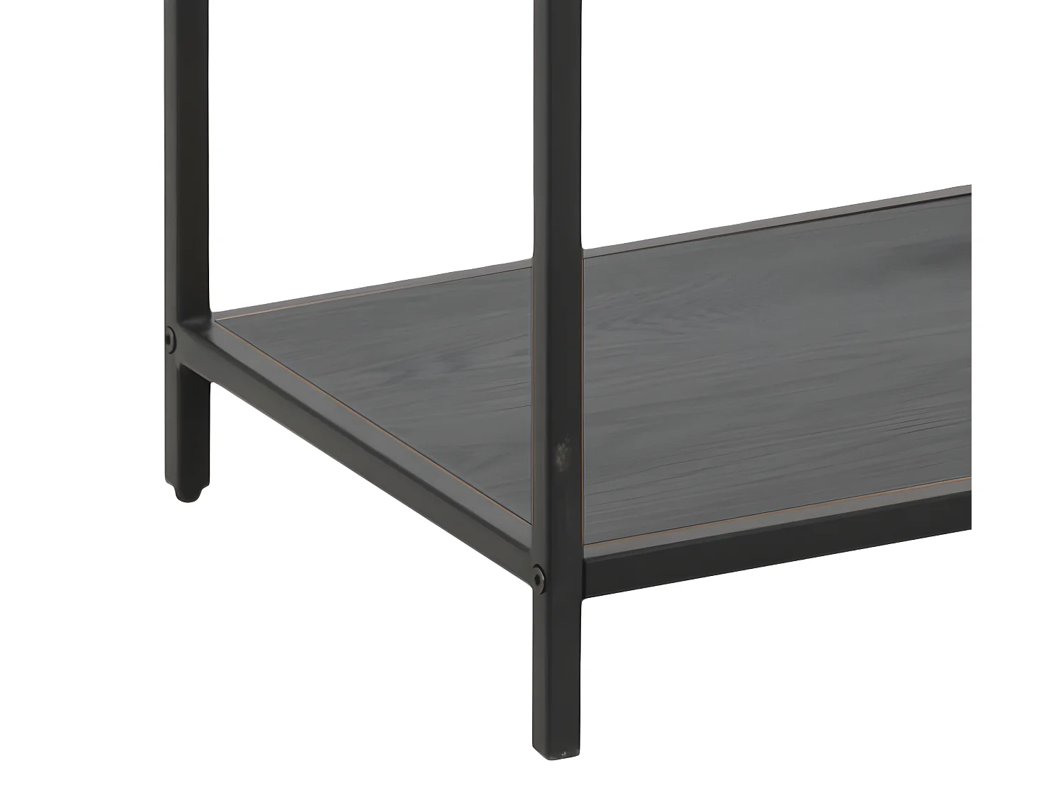 Sea Étagère avec 4 tablettes de rangement asymétriques, finition frêne, noir.