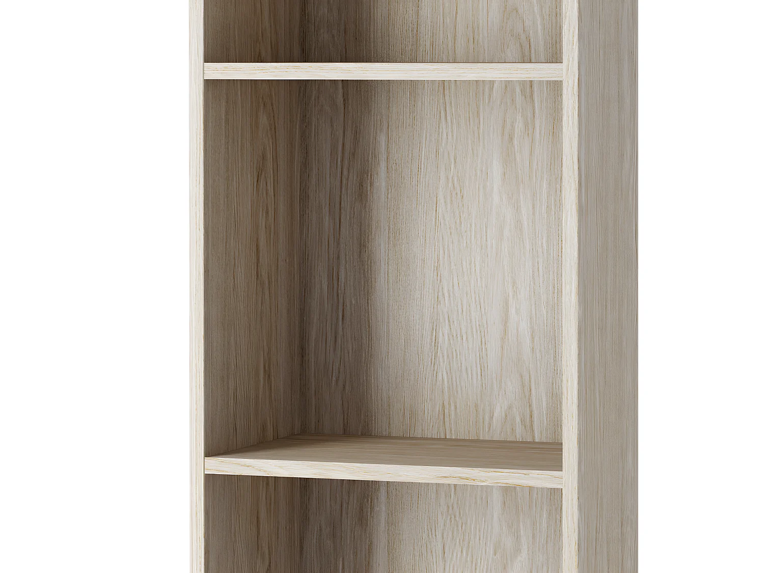 Librería base 2 estantes sueltos 37x26,5, decoración roble.