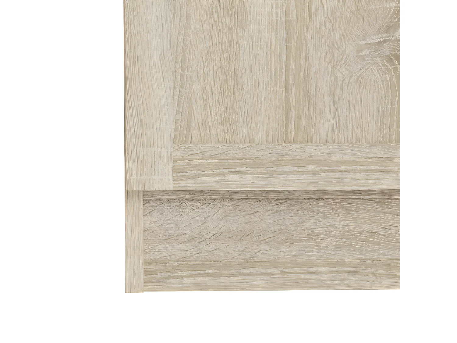 Base wandkast 2 glazen deuren en 2 deuren eiken structuur decor.