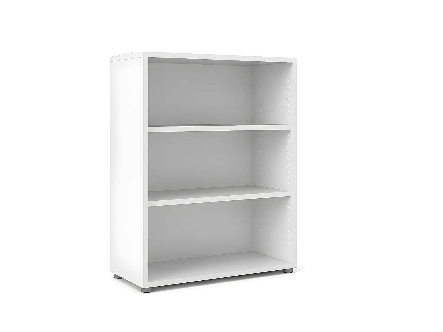 Prisme Étagère, 2 tablettes de rangement. Blanc.
