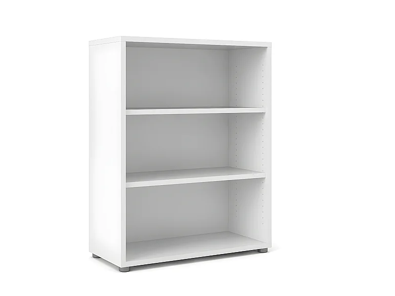 Prisme Étagère, 2 tablettes de rangement. Blanc.