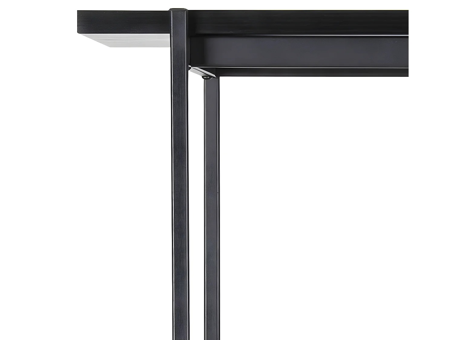 Angus Étagère avec 5 tablettes de rangement et 1 porte, noir.