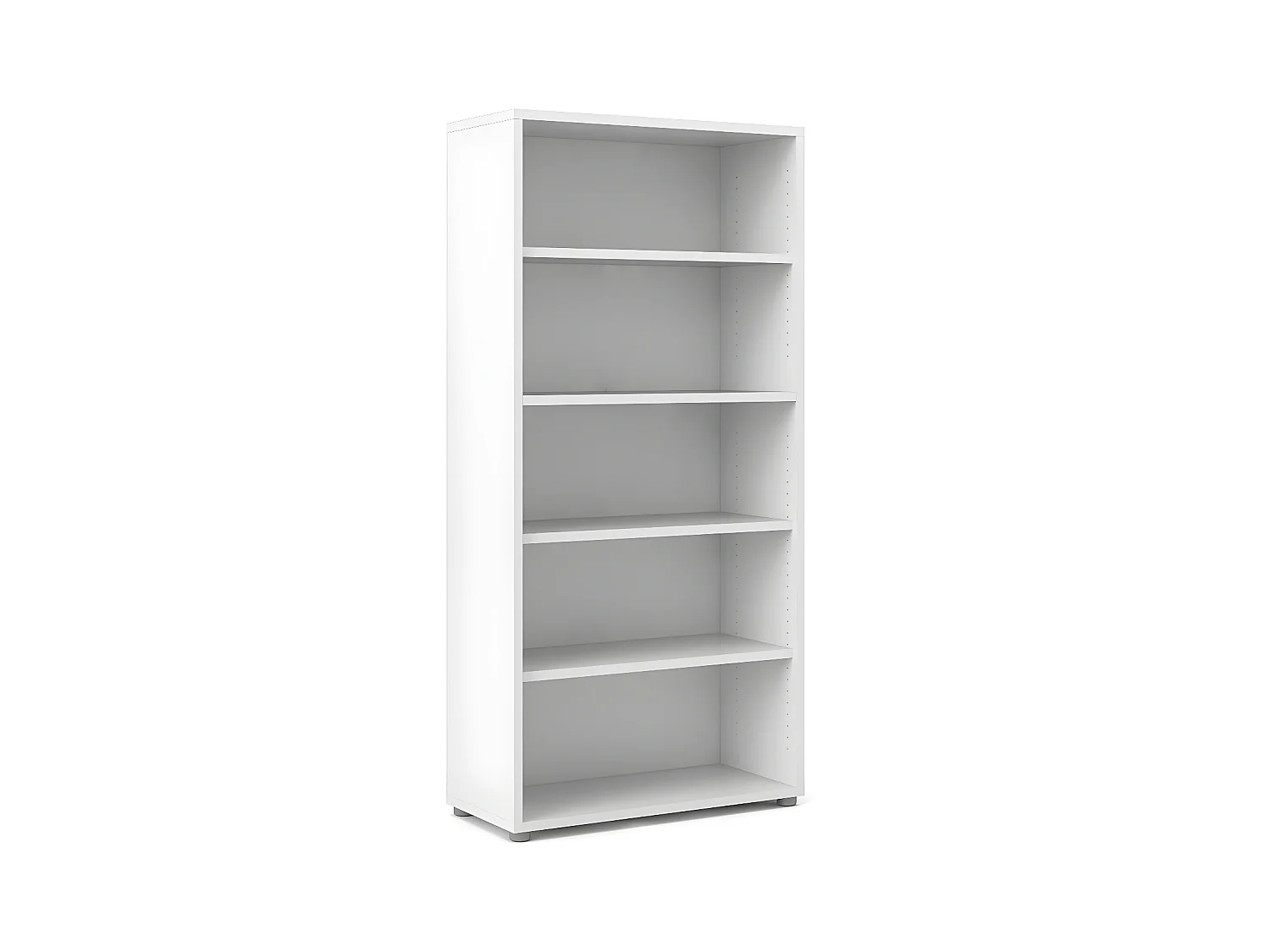 Prisme Étagère 4 tablettes de rangement. Blanc