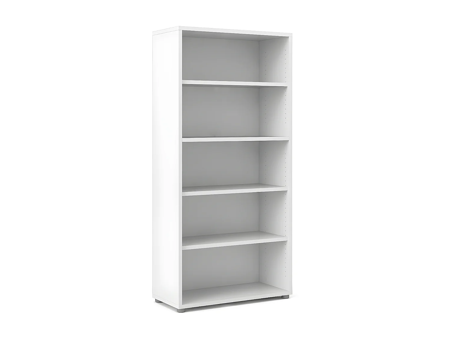 Prisme Étagère 4 tablettes de rangement. Blanc