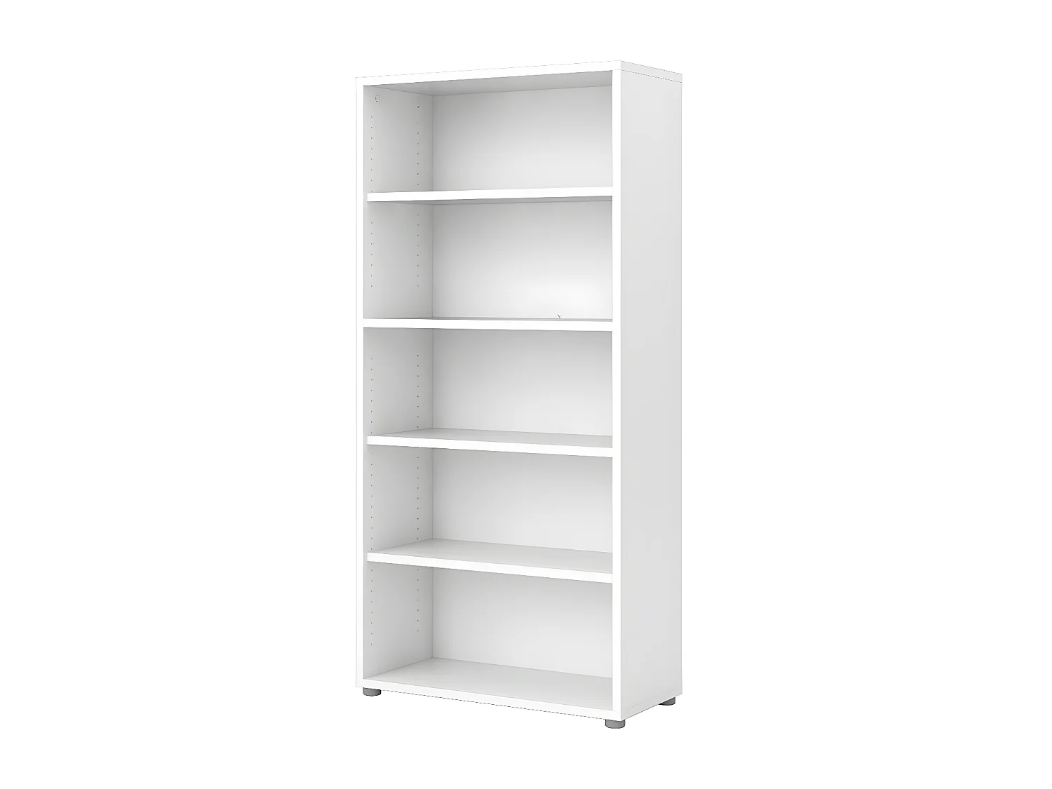 Prisme Étagère 4 tablettes de rangement. Blanc