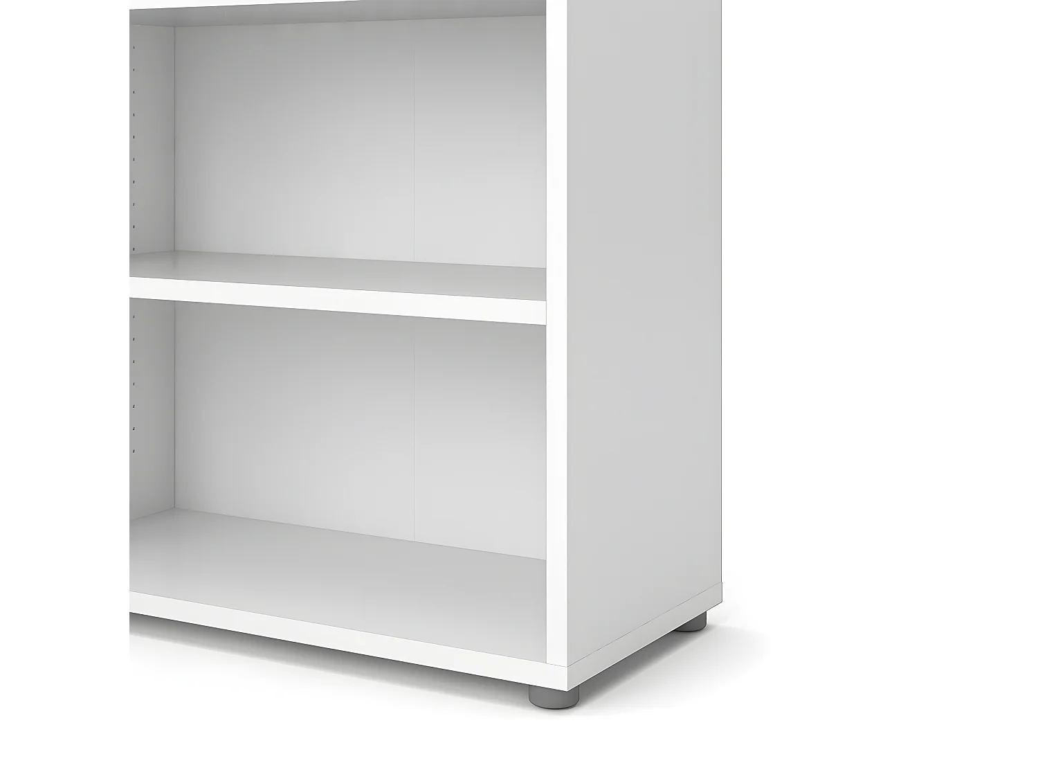 Prisme Étagère 4 tablettes de rangement. Blanc