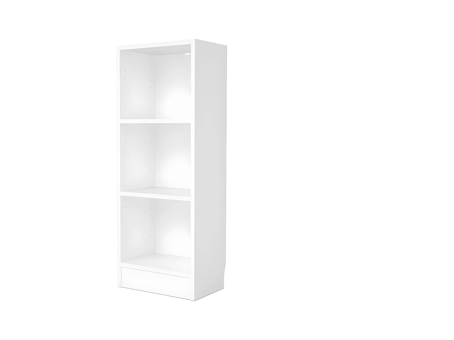 Base Étagère A, 2 tablettes de rangement. Blanc.