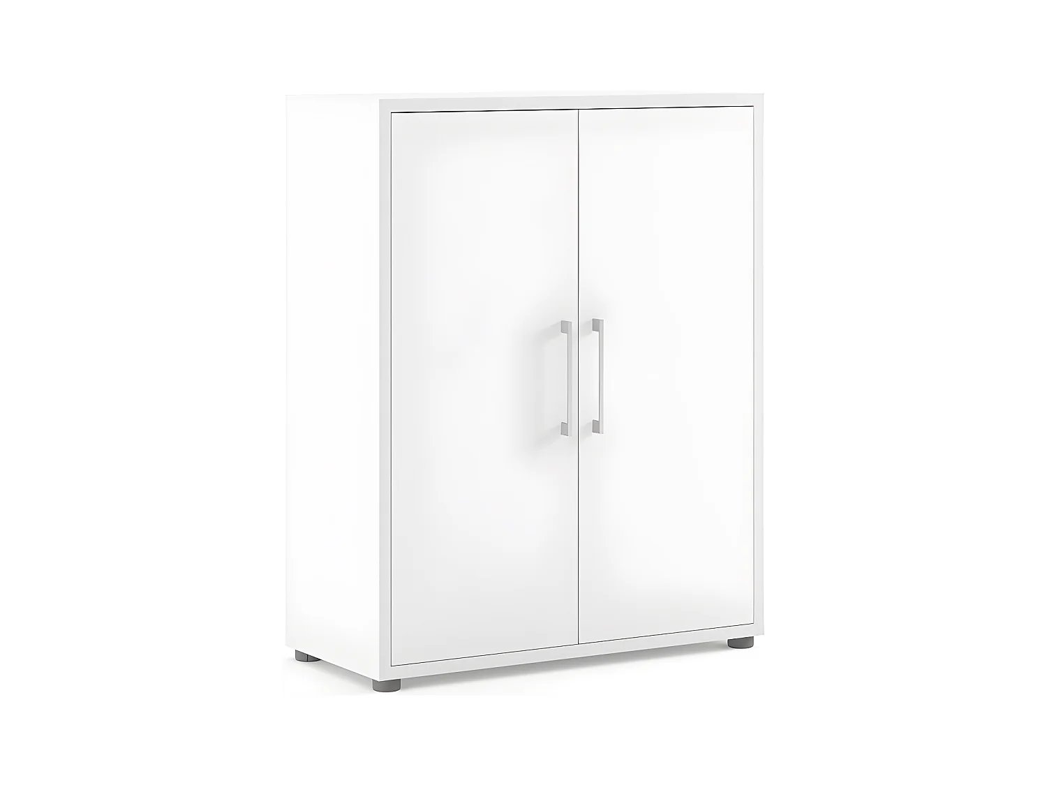 Prisme Armoire de bureau 2 portes. Blanc