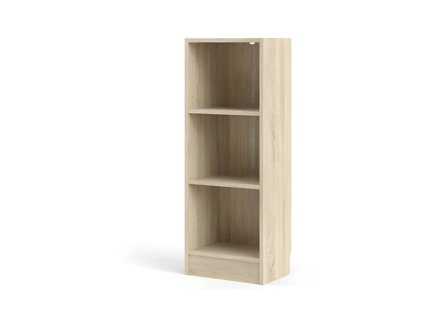 Base Étagère A, 2 tablettes de rangement Imitation chêne.