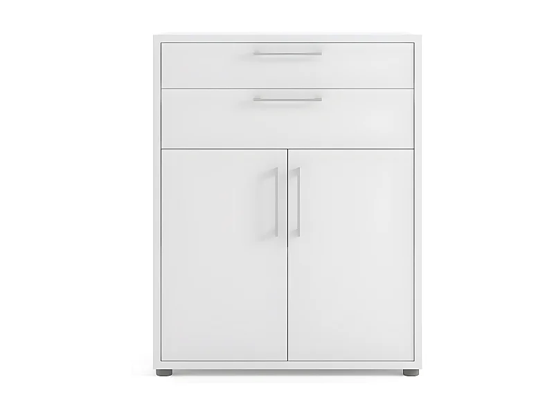 Prisme archiefkast 2 lades en 2 deuren wit.