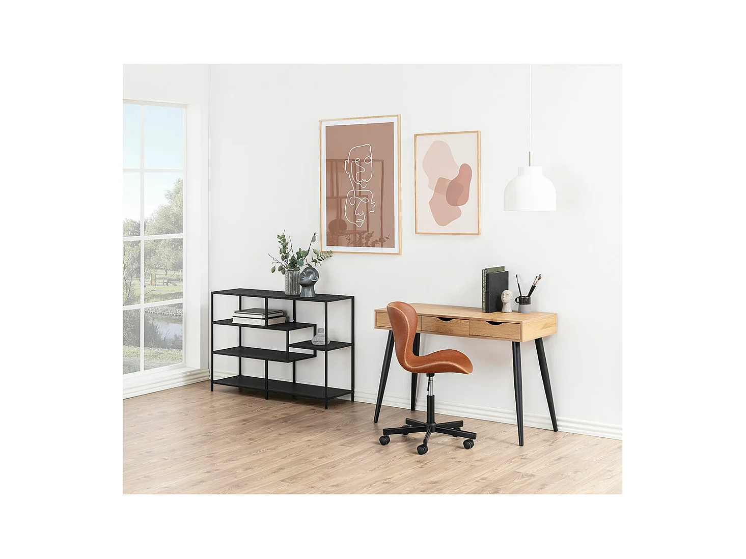 Seaford Regal 4 Regale matt schwarz.