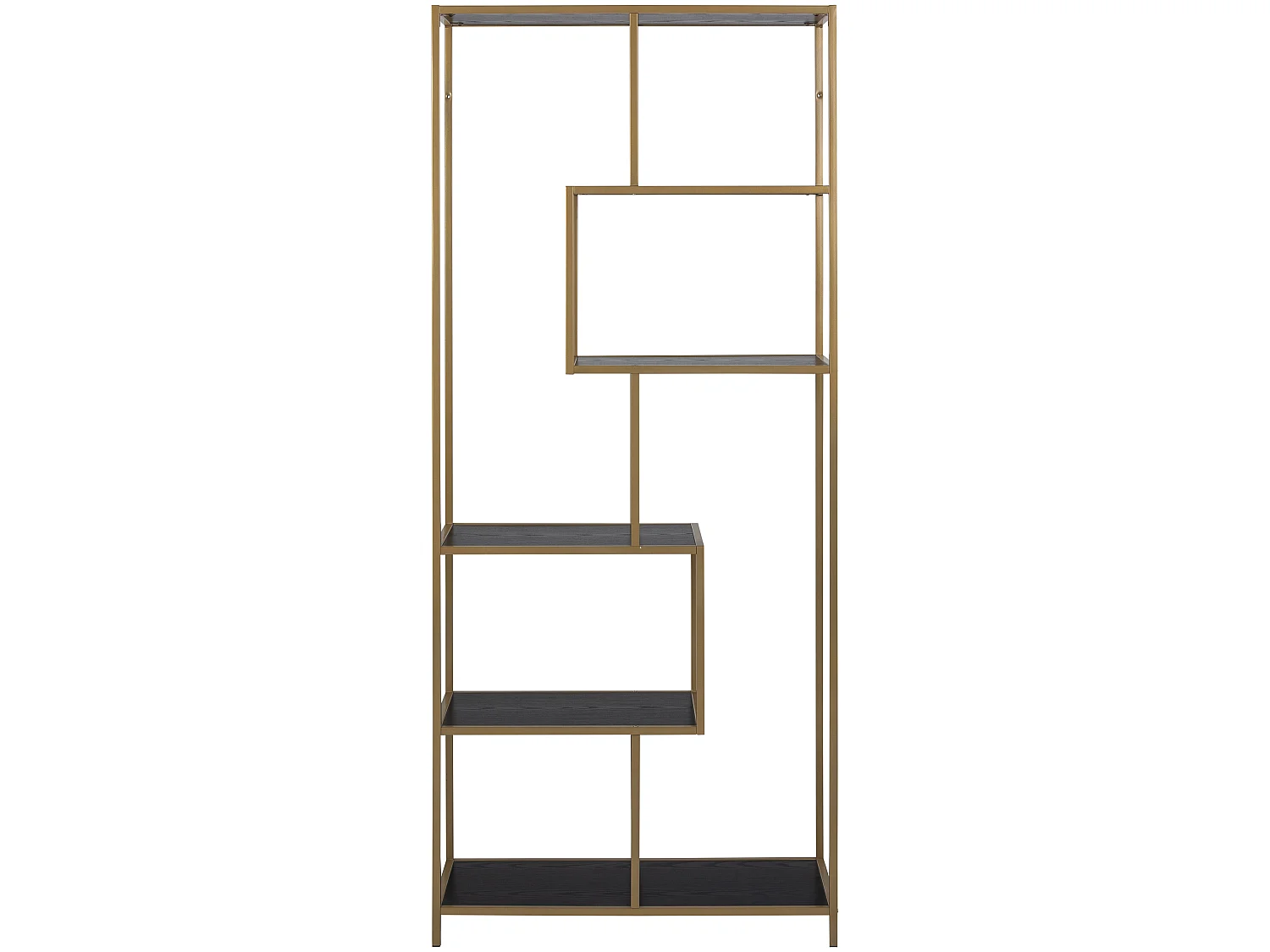 Sea Bibliothèque avec 4 tablettes de rangement, noir.