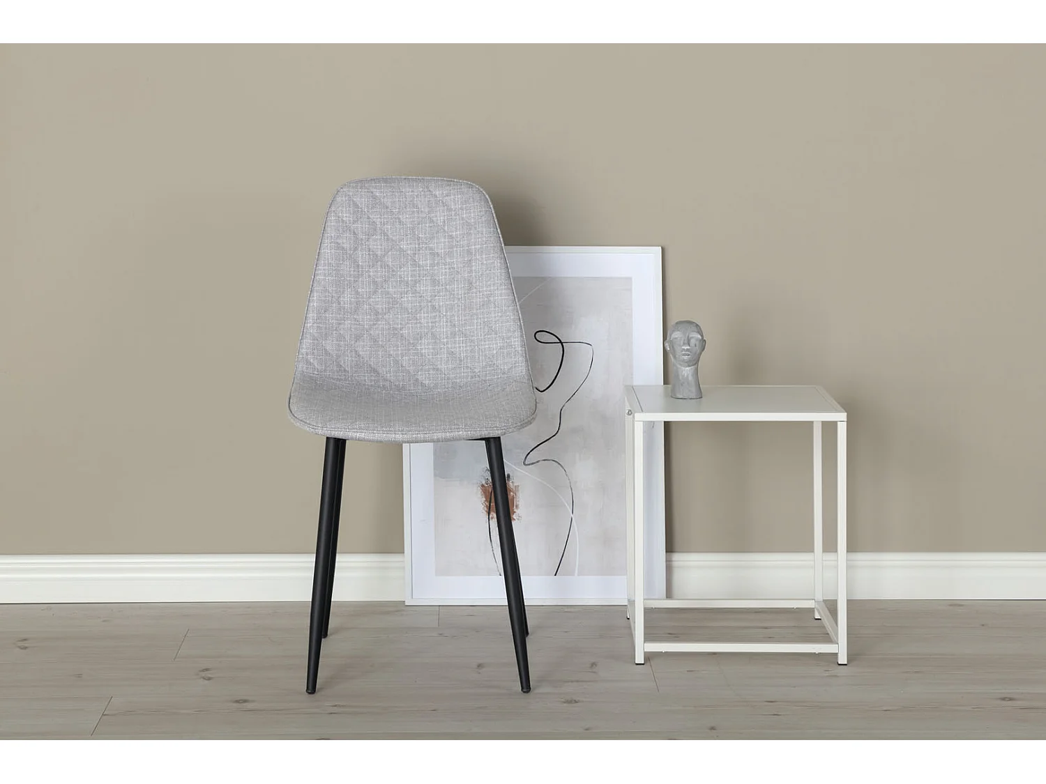 PolarDiamond Chaise de salle à manger, gris.