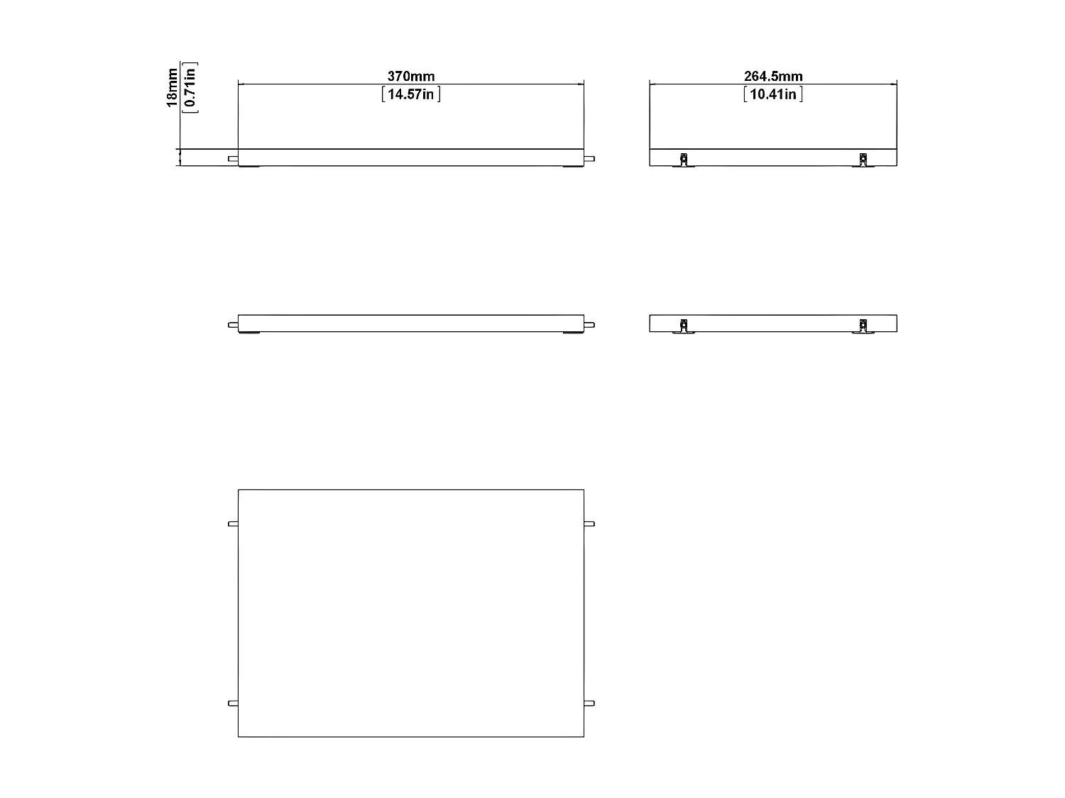 Base wandkast 2 losse legplanken 37x26,5, wit.