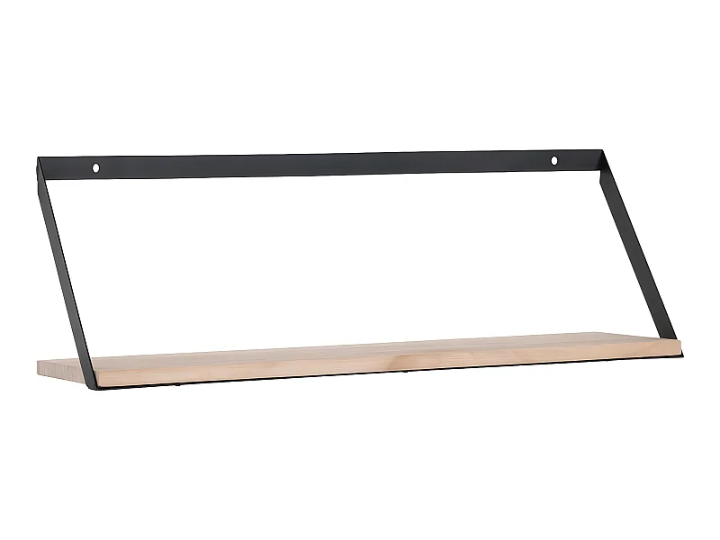 Estante de pared de acero 55 x 14 x 18 cm