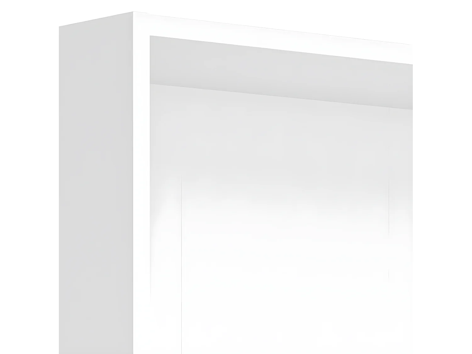 Librería base B 2 estantes color blanco.