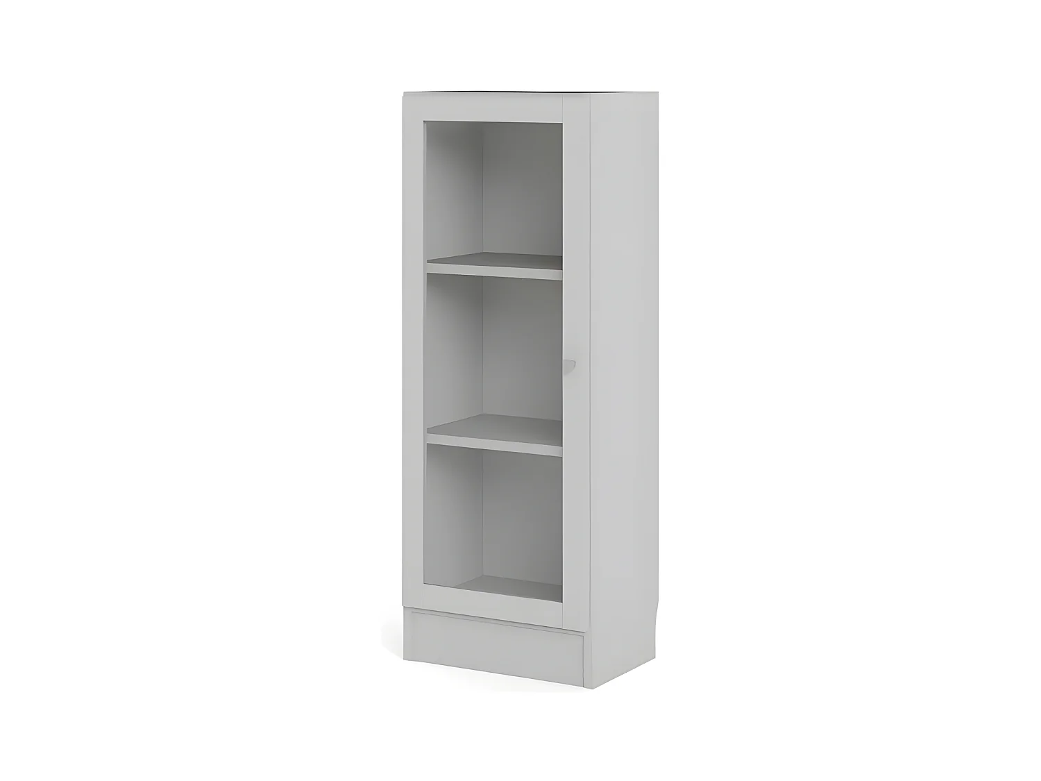 Base Étagère, 1 porte vitrée, blanc.