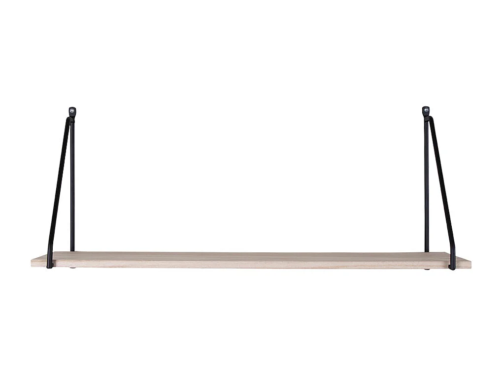 Arch Étagère murale, teinte naturelle, noir.