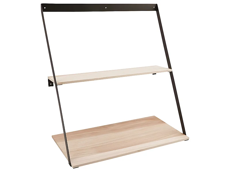 Estante de pared de acero 50 x 21 x 52 cm