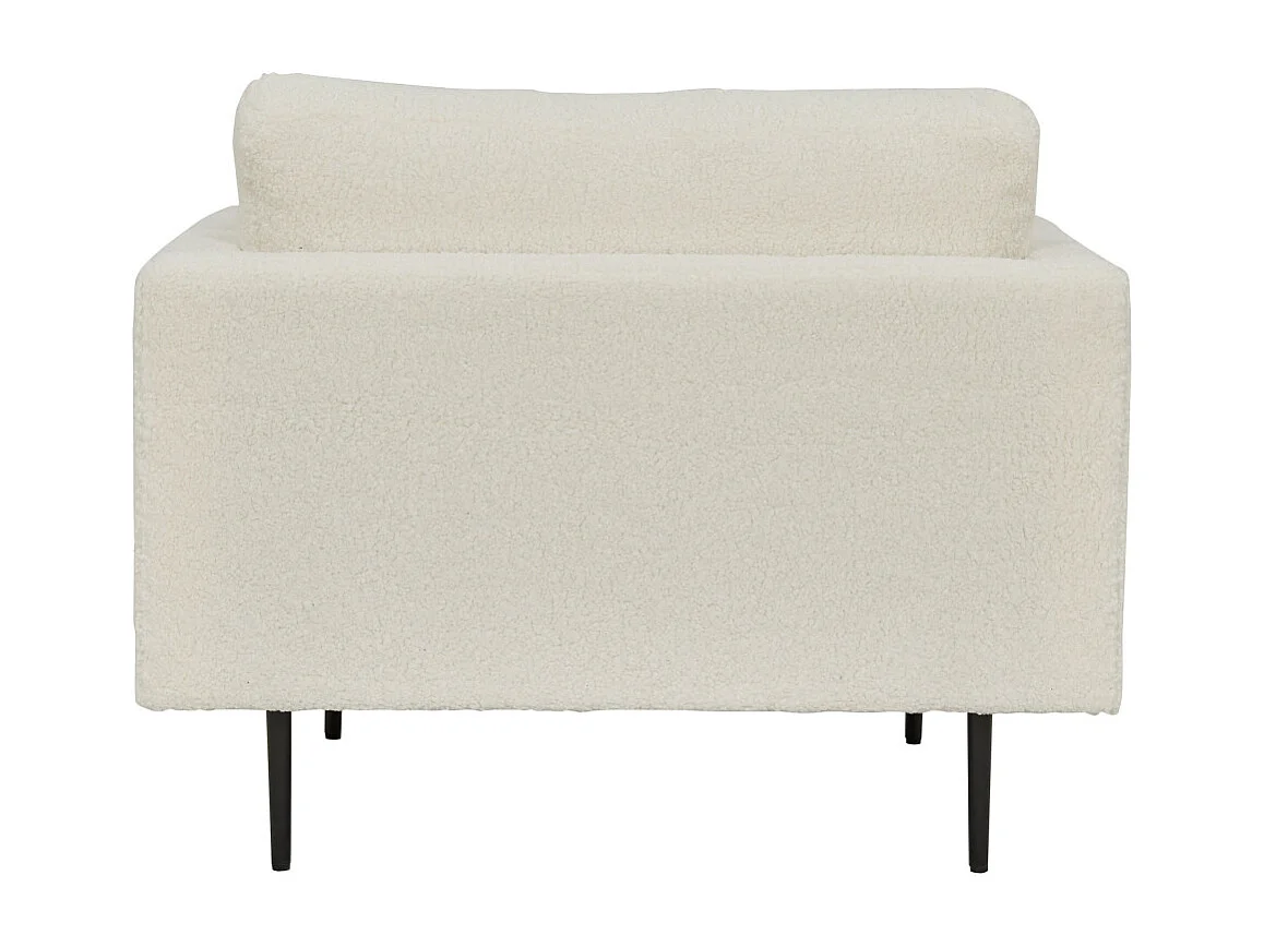 Boom fauteuil teddy stof wit.