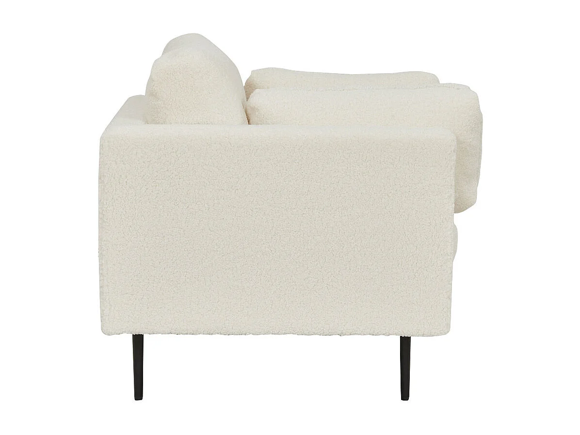 Boom fauteuil teddy stof wit.