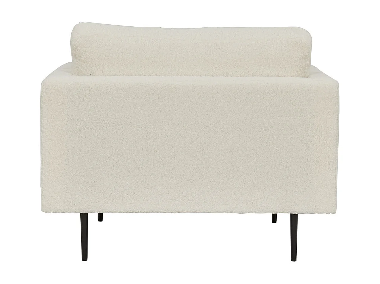 Boom fauteuil teddy stof wit.