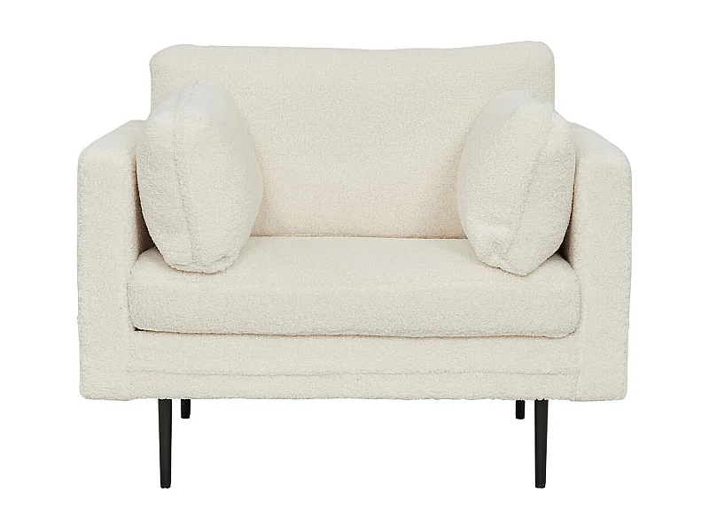 Fauteuil Design Bouclette "Boom" 110cm Blanc
