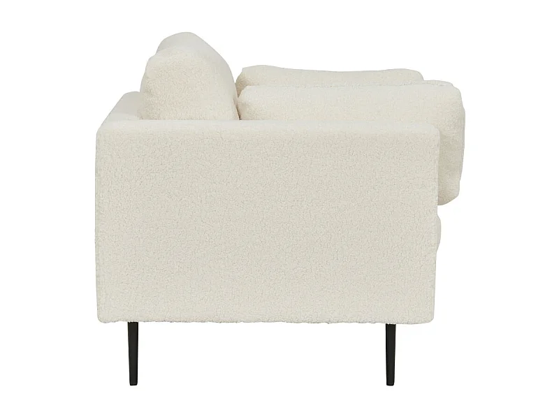 Boom fauteuil teddy stof wit.