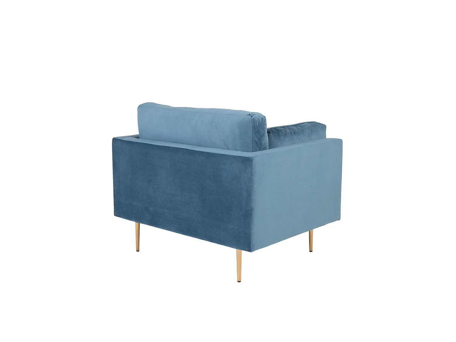 Boom Sessel Velour blau.
