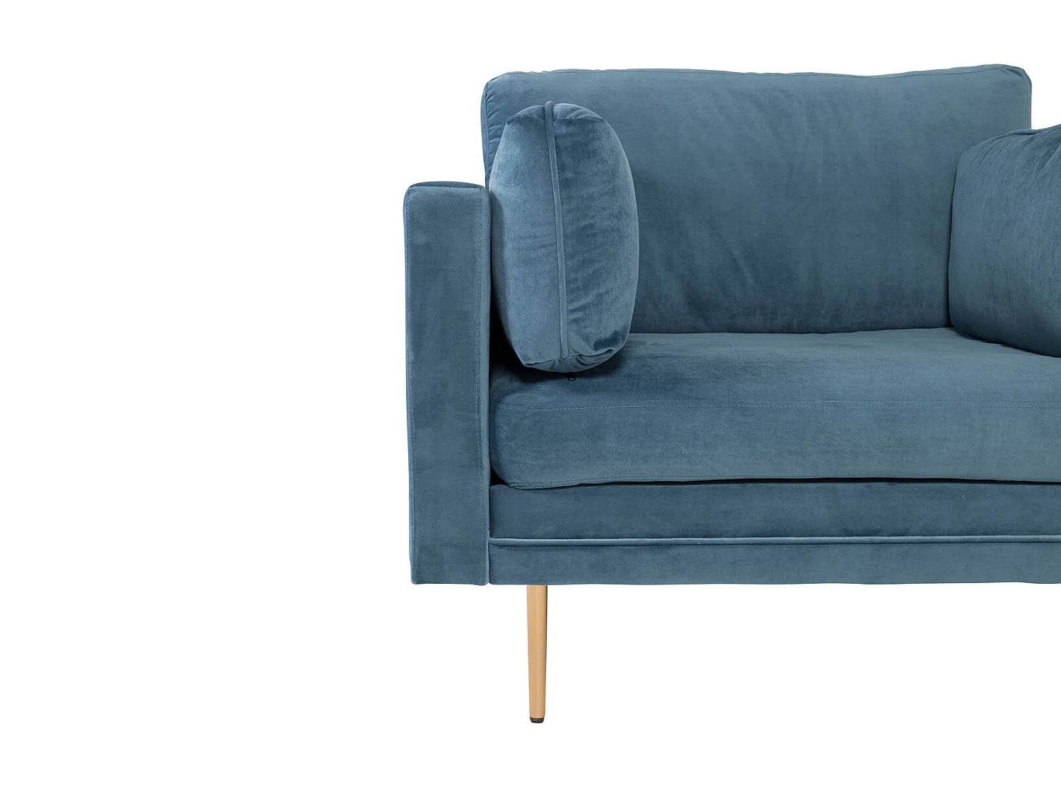 Boom Sessel Velour blau.