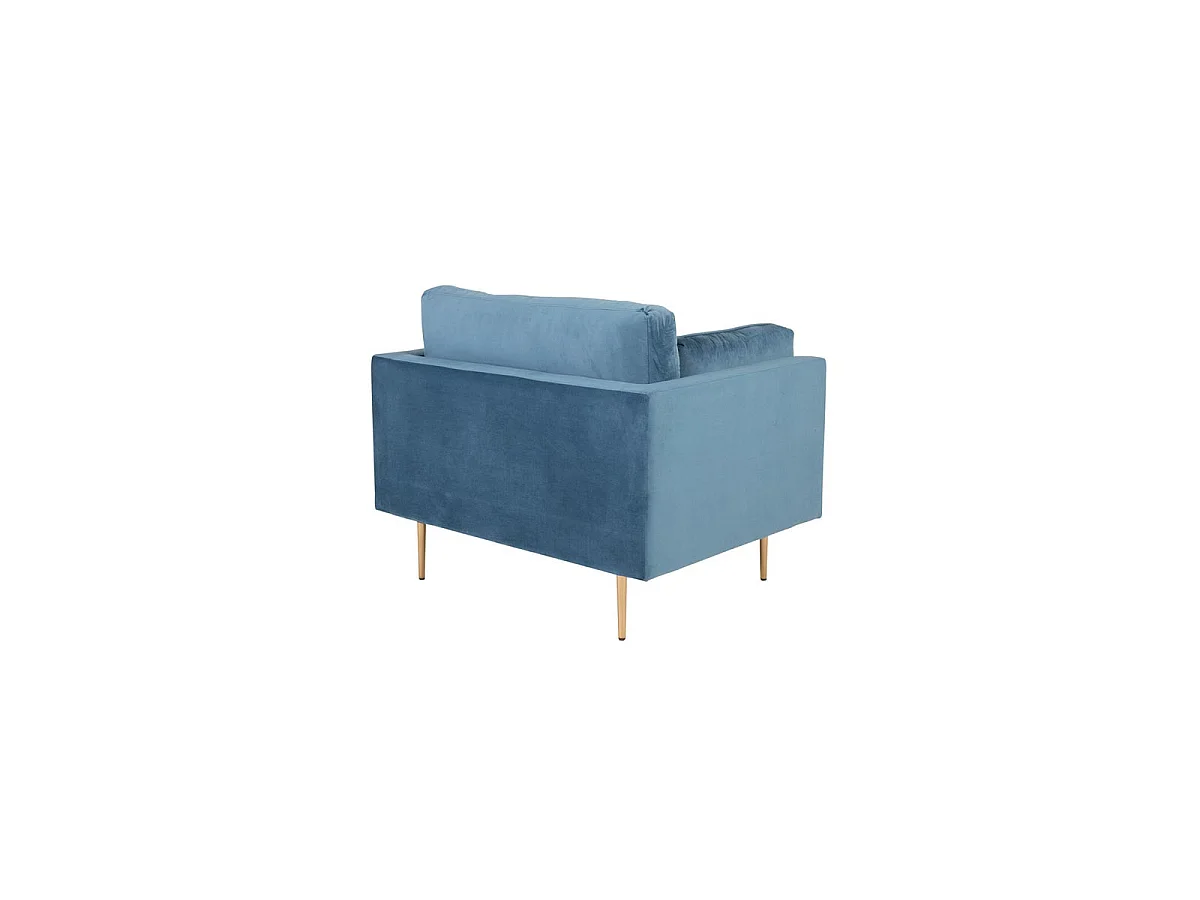 Boom Sessel Velour blau.