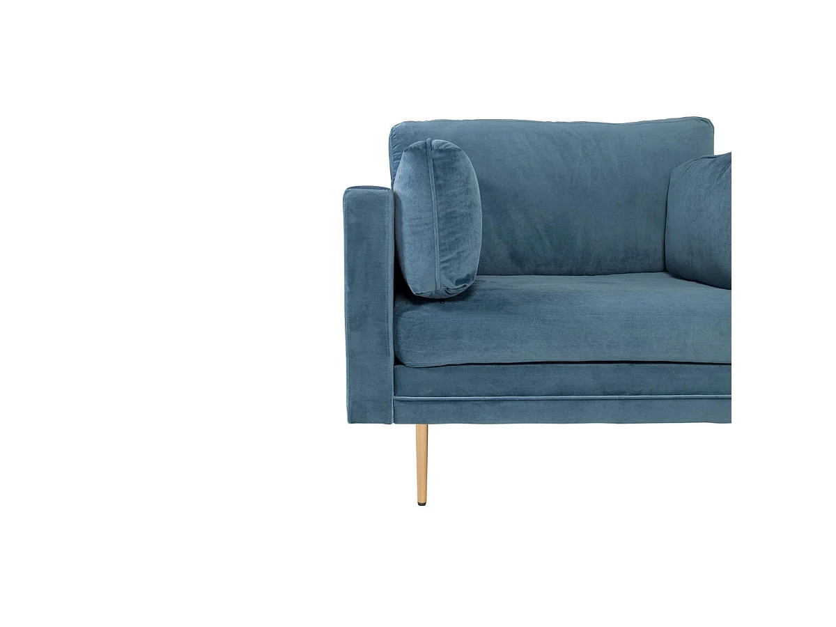 Boom Sessel Velour blau.