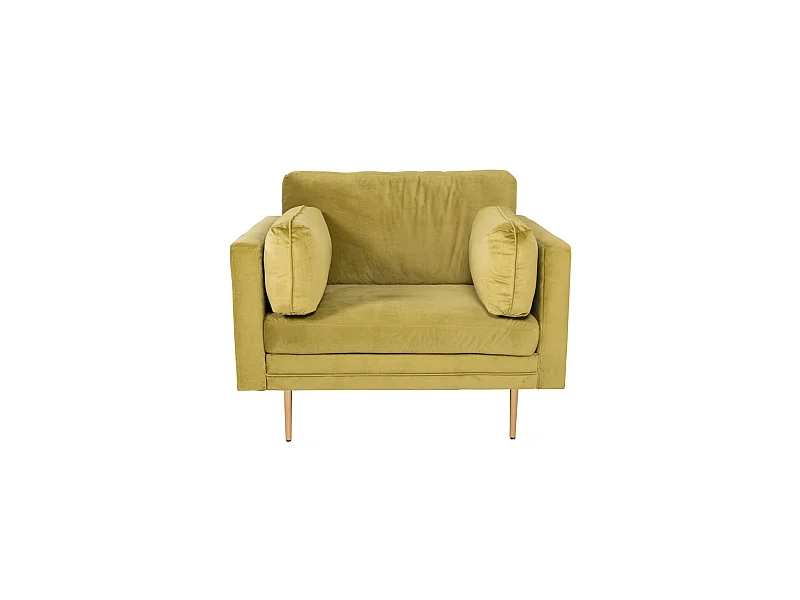 Boom Sessel Velour grün.