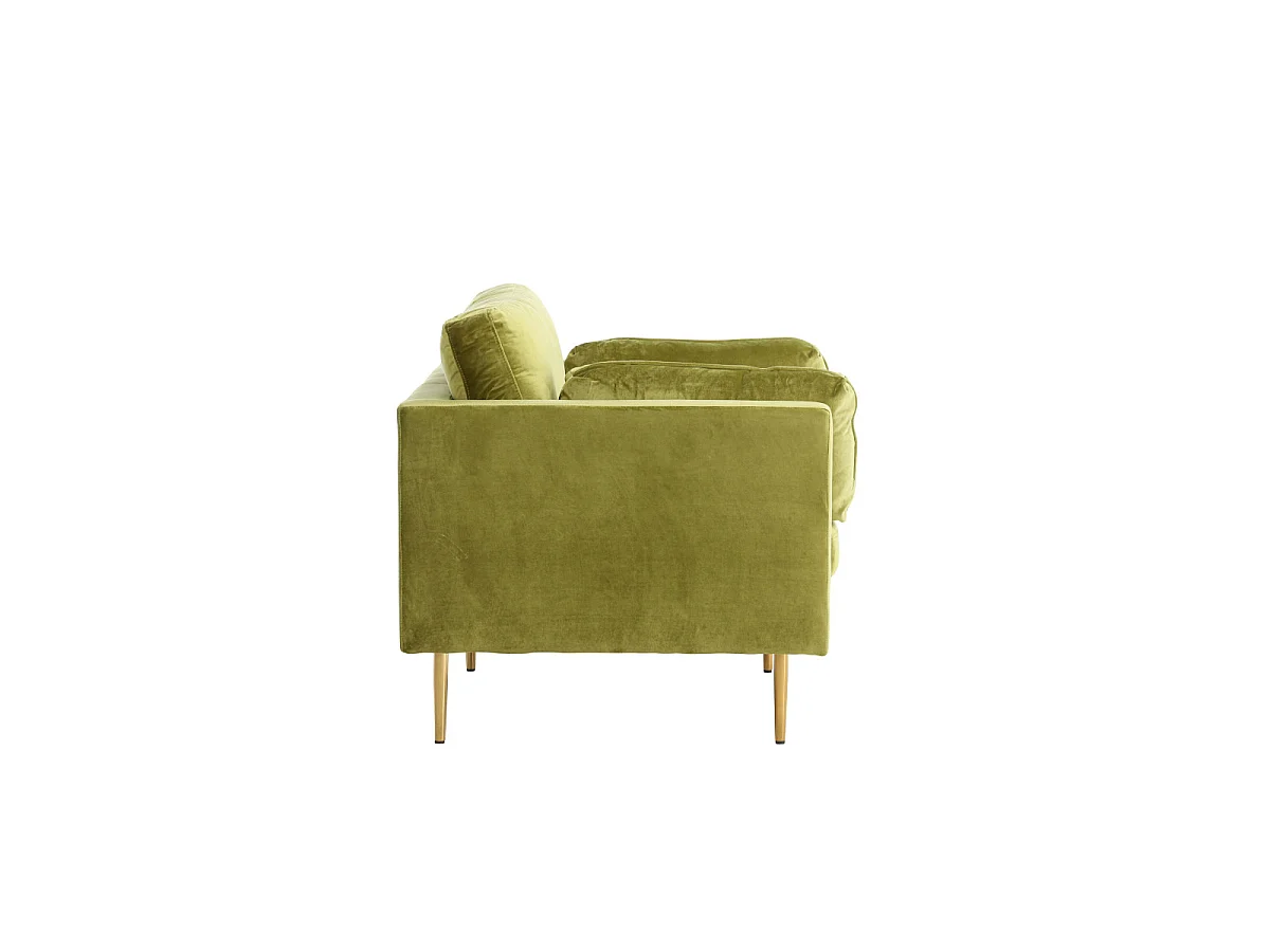 Boom Sessel Velour grün.