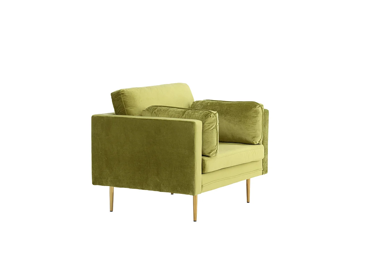 Boom Sessel Velour grün.