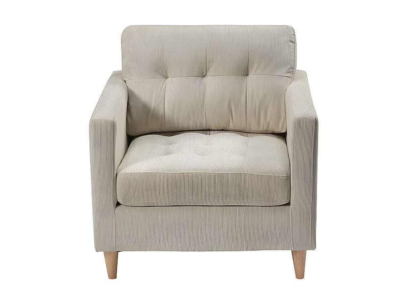 Marino Sessel Samt sandfarben.