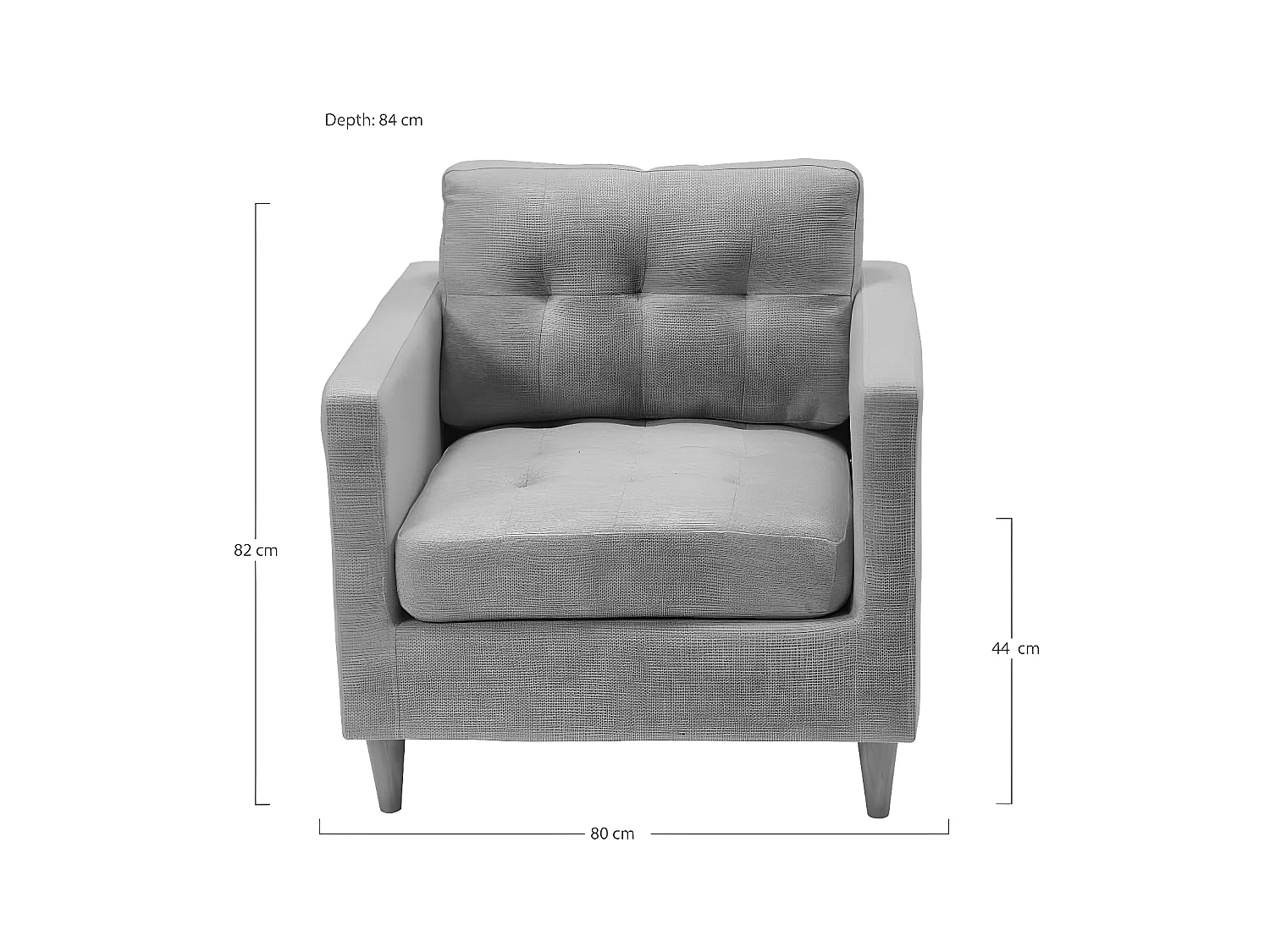 Marino fauteuil fluweel zandkleurig.