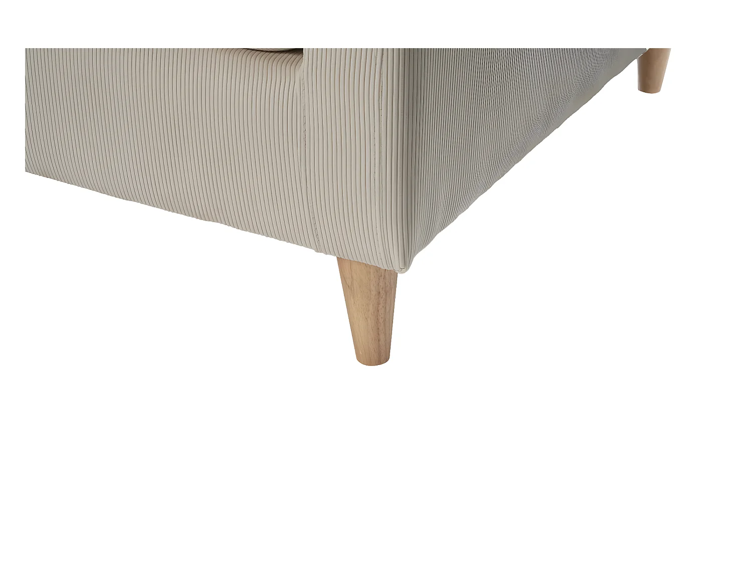 Marino fauteuil fluweel zandkleurig.