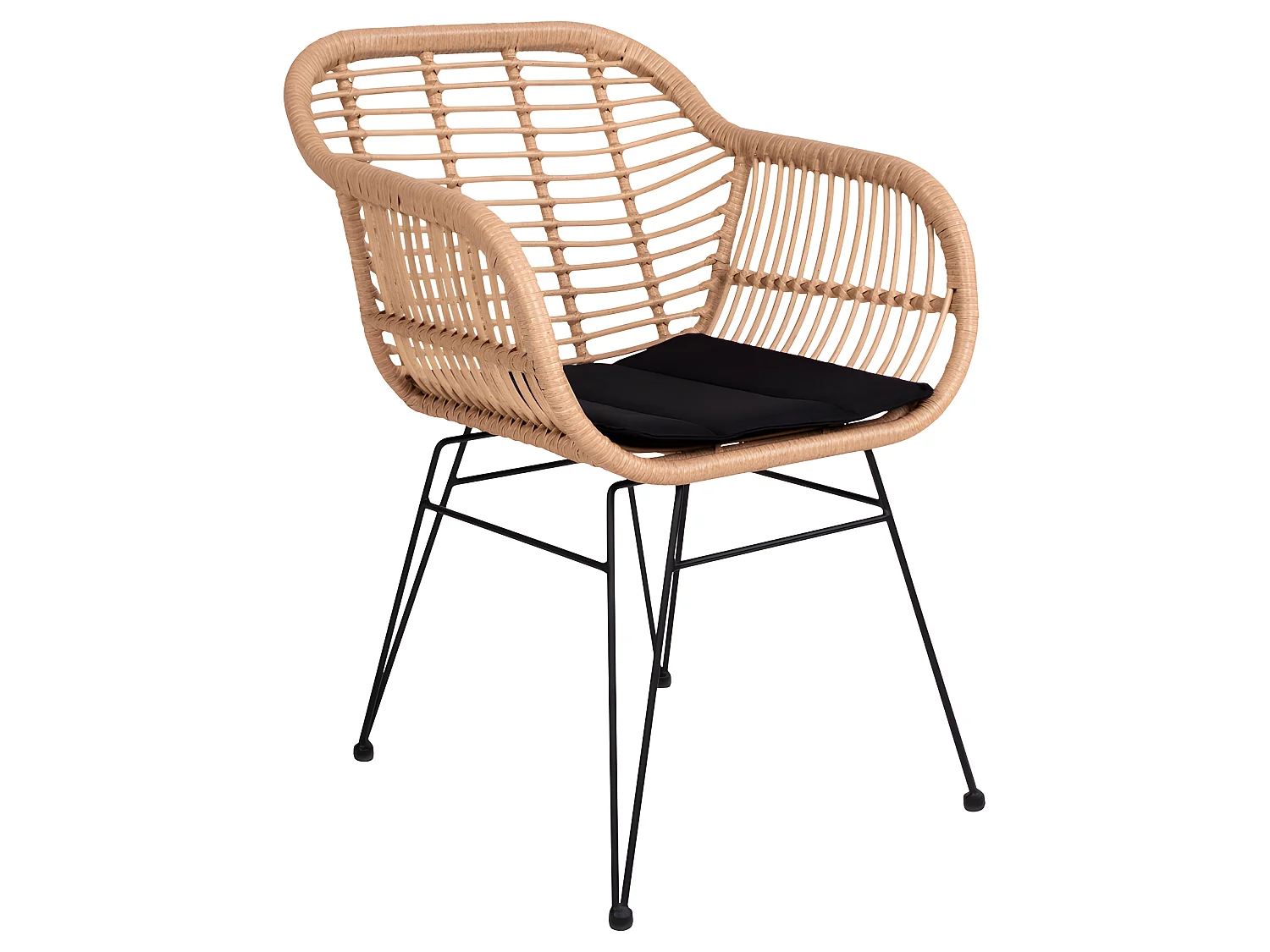 Trish Sessel mit Kissen, Rattan natur.