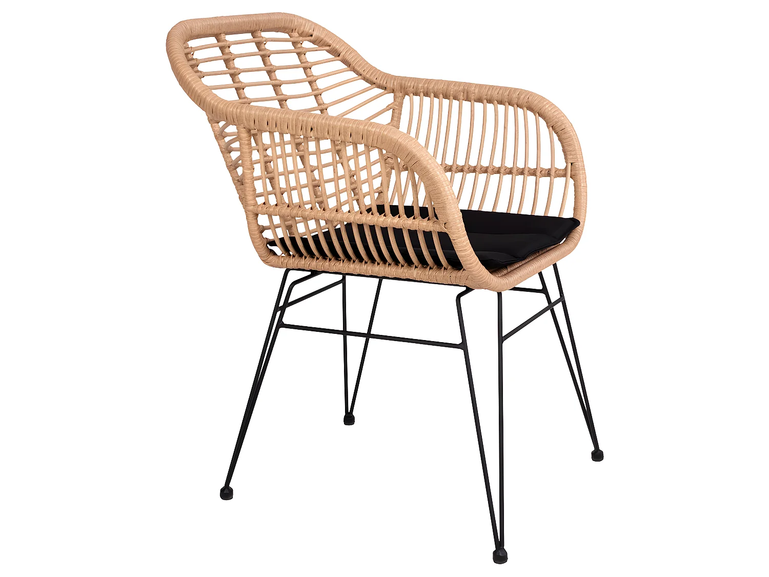 Trish Sessel mit Kissen, Rattan natur.