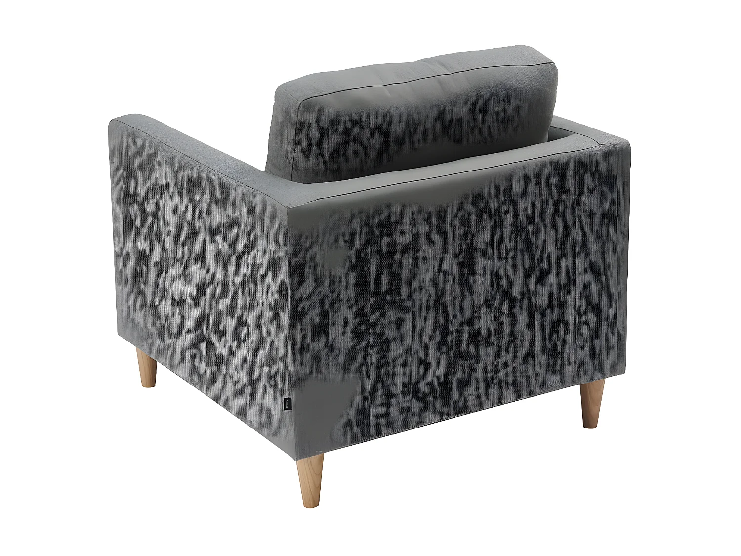 Marino fauteuil tissu gris.