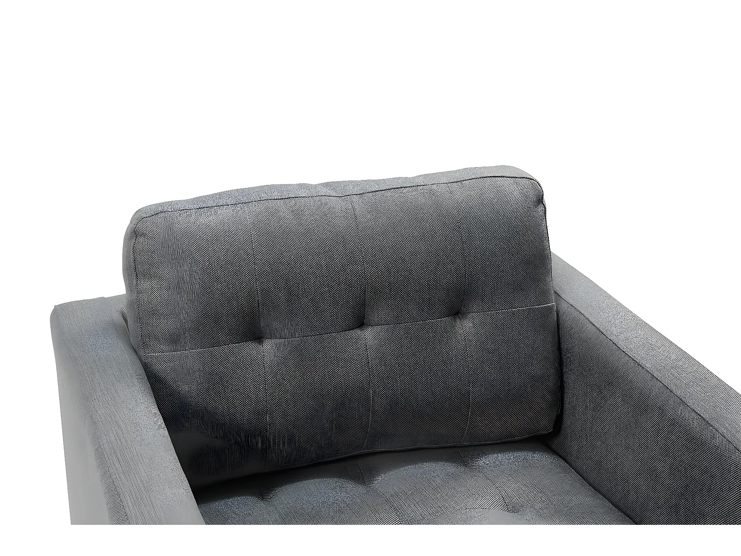 Marino fauteuil tissu gris.