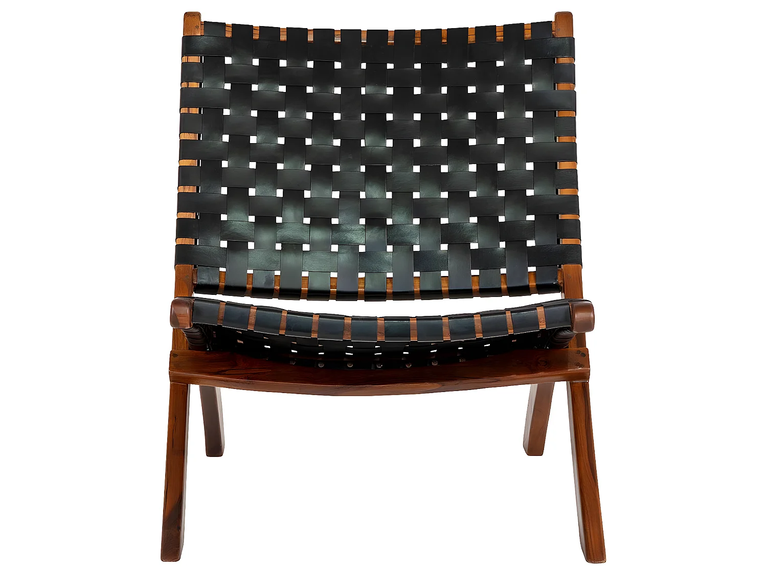 Perugia fauteuil Leder zwart.