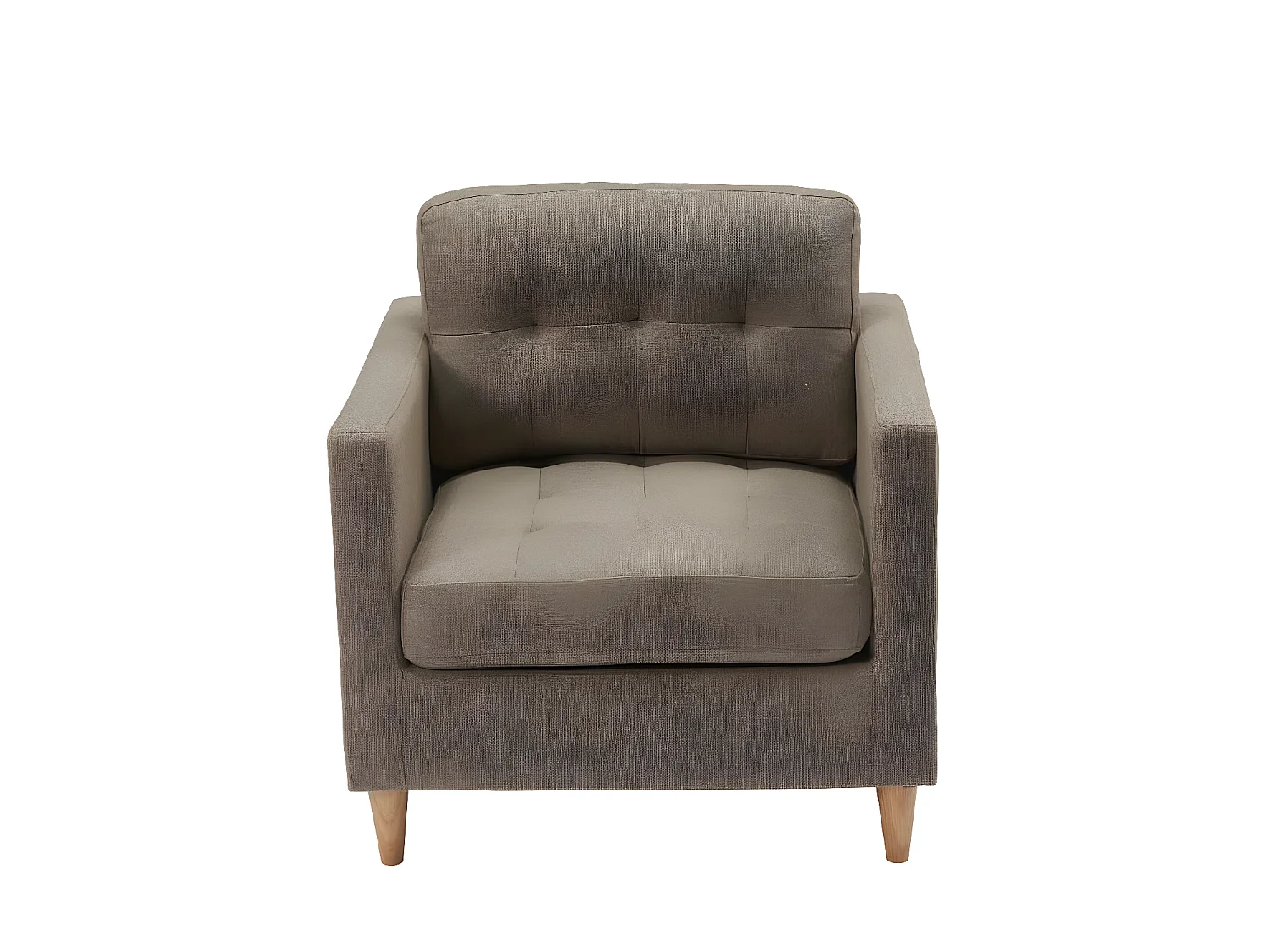 Marino fauteuil stof bruin.