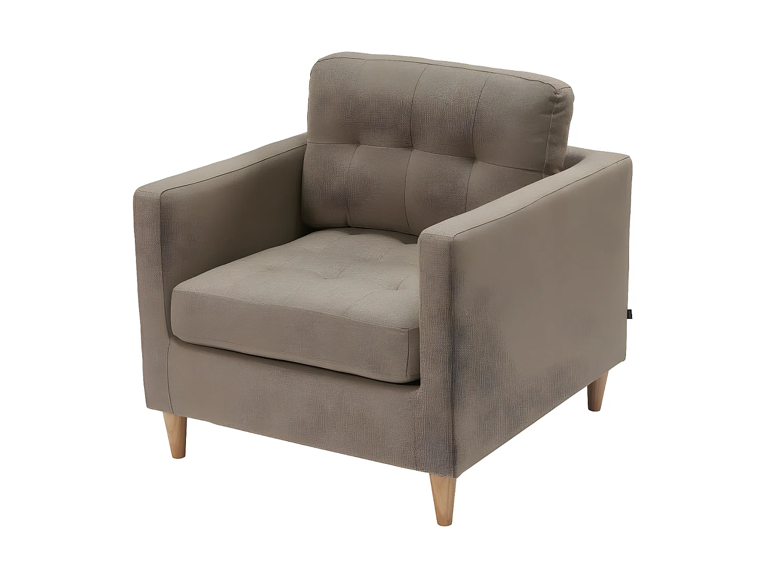 Marino fauteuil stof bruin.