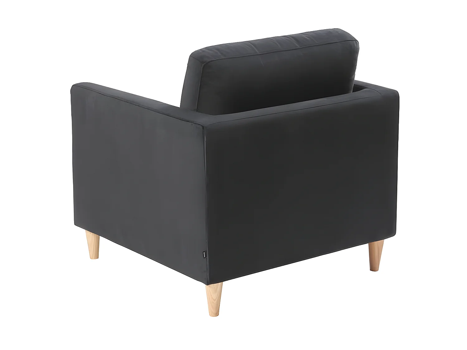 Marino fauteuil velours noir.