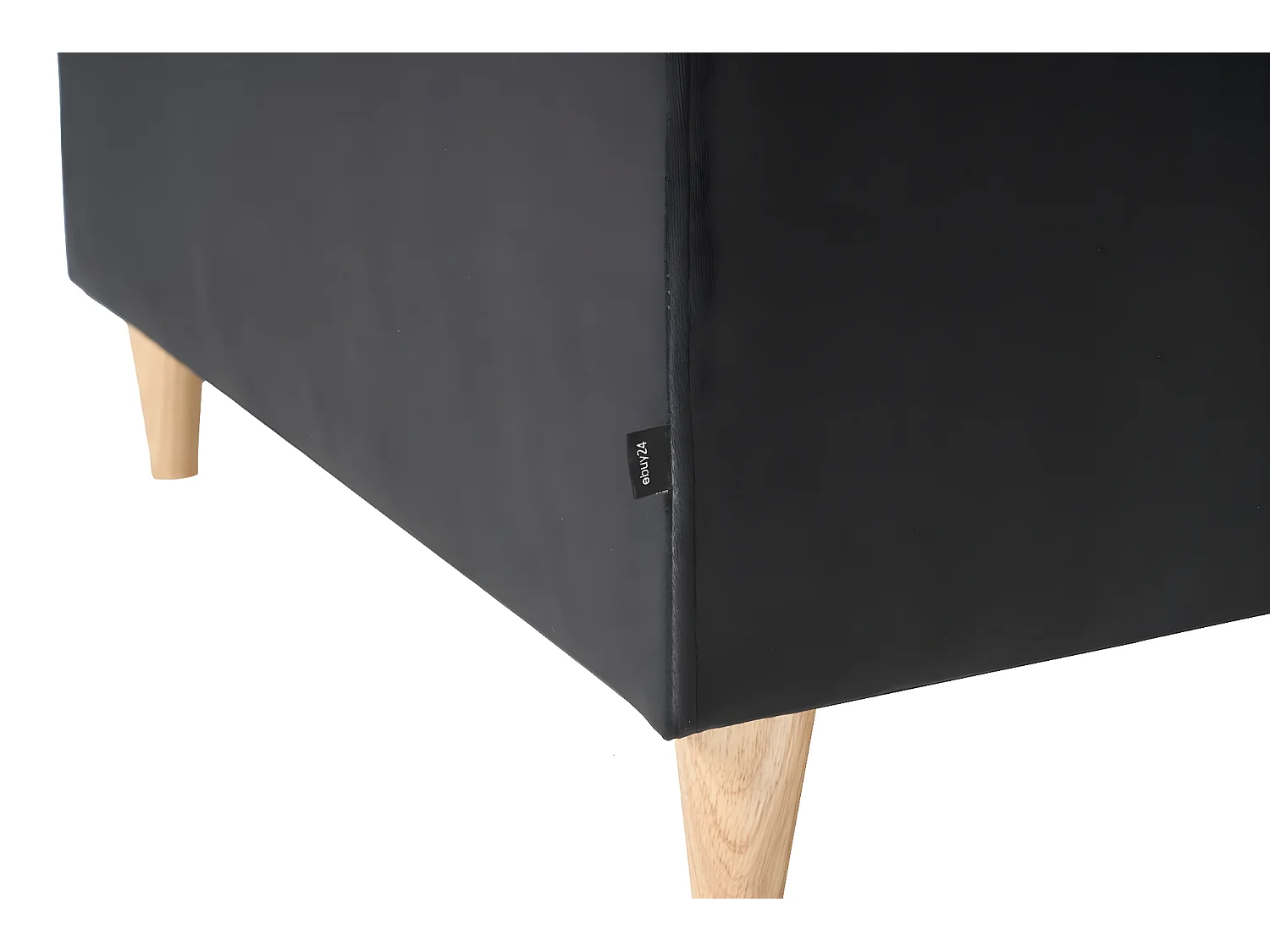 Marino fauteuil velours noir.