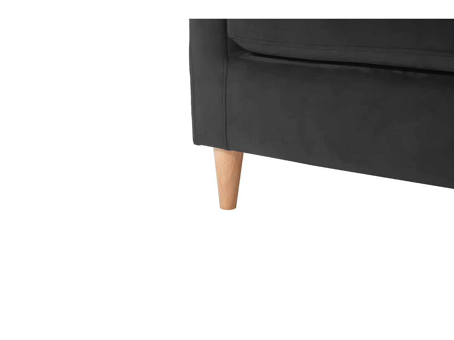 Marino fauteuil velours noir.