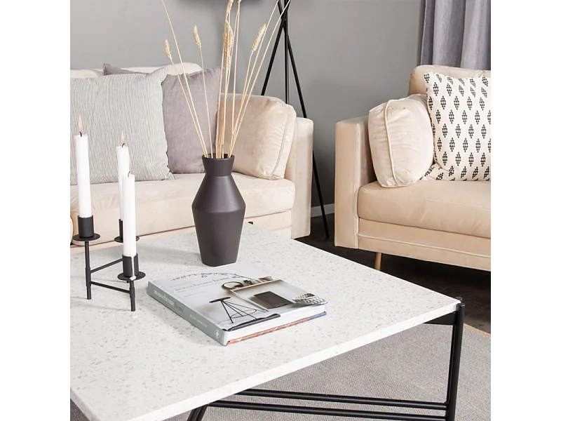 Boom fauteuil velours lichtbeige.